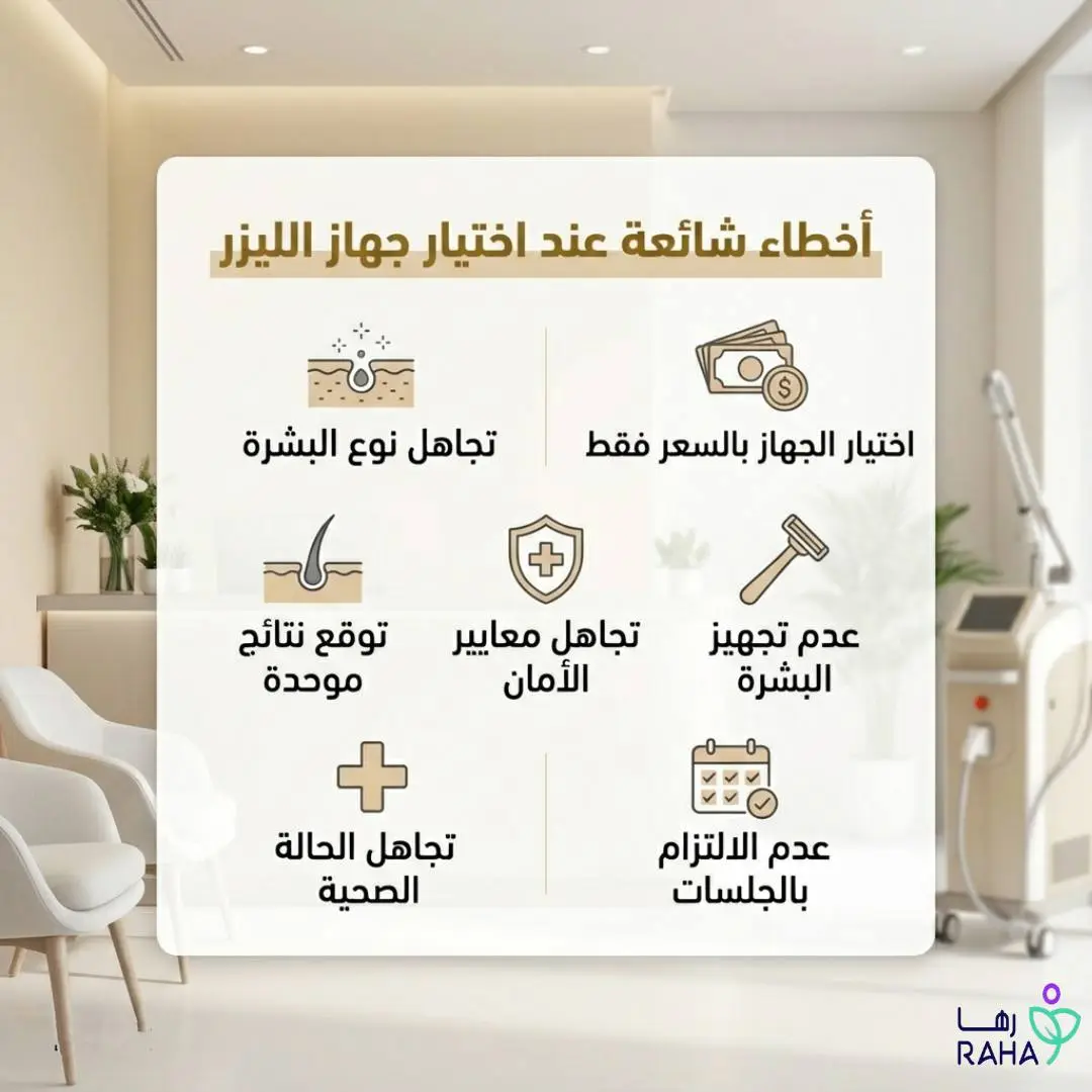 أخطاء شائعة عند اختيار جهاز الليزر